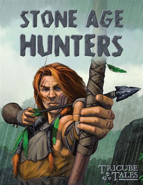 Stone Age Hunters (Tricube Tales One-Page RPG) - Zadmar Games | Tricube Tales | DriveThruRPG.com
