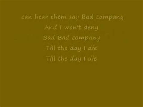 BAD COMPANY lyrics - Bad Company - YouTube