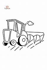 Tracteur Deere Plowing Traktor Remorque Coloringhome Honkingdonkey  sketch template