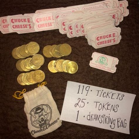 Chuck e cheese tokens - siatilaX