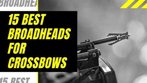 15 Best Broadheads for Crossbows in 2021 - YouTube