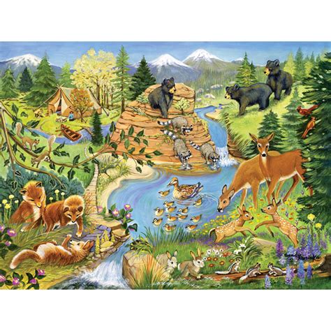 Forest Critters 500 Piece Jigsaw Puzzle | Bits and Pieces