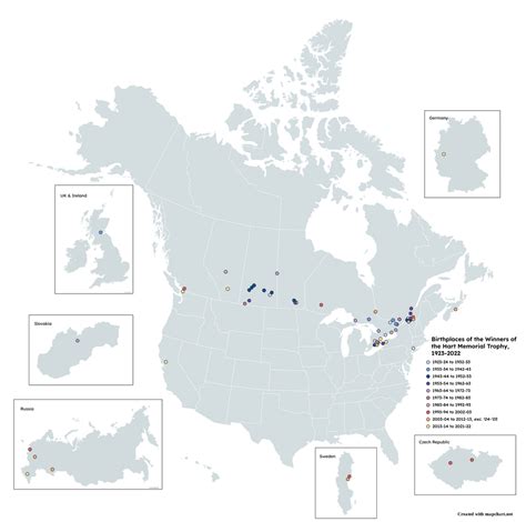 Birthplaces of all Hart Memorial Trophy Winners : r/nhl