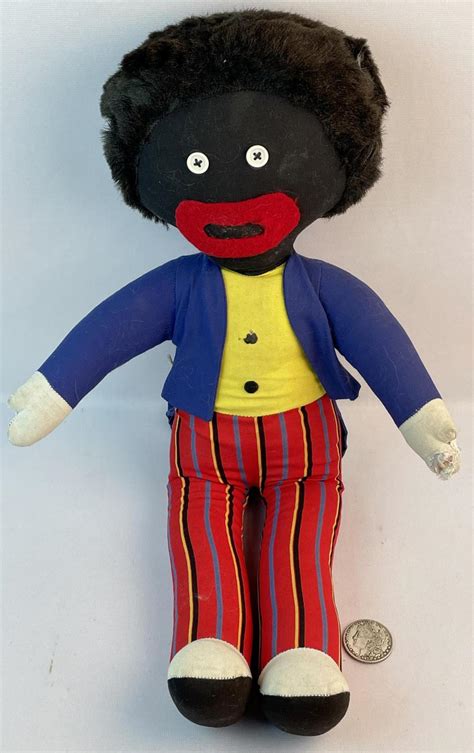 Lot - Vintage 1950's Chad Valley Golliwog Black Americana Large 24" Tall Doll