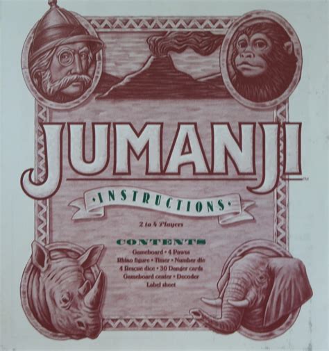 Jumanji instructions – Team Toyboxes