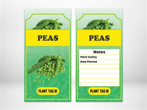 Plant Label Pea Size 80mm wide x 150mm length – Plant Tag ID