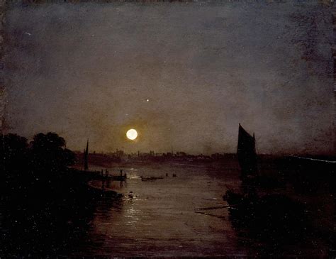 “Moonlight, a Study at Millbank” (Exhibited 1797) by Joseph Mallord William Turner (1775–1851)