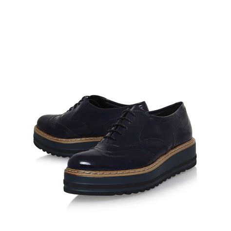 LASTING Carvela Lasting Navy Flat Sneakers Flatform by CARVELA