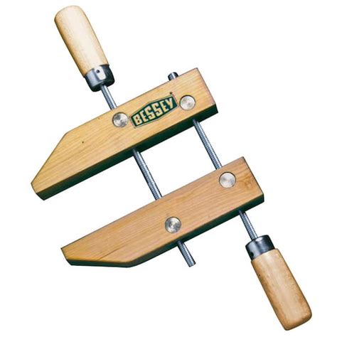 BESSEY 8 in. Capacity Parallel Wood Hand Screw Clamp with 4 in. Throat Depth HS-8 - The Home Depot