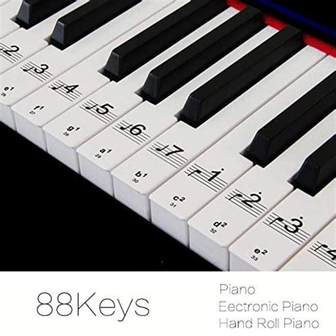 Piano Stickers Clear Keyboard 88 Keys Learn Piano - Etsy