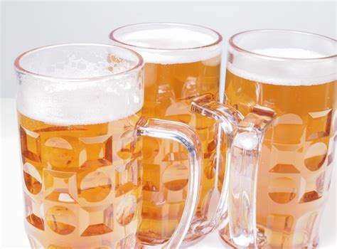 Premium Photo | Lager beer glasses