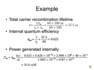 LED Power Output and Efficiency | PPT