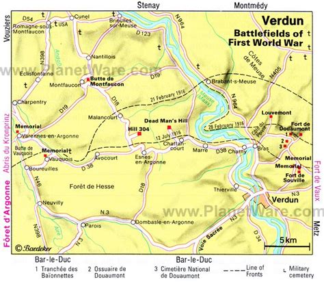 France Map Verdun