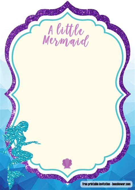 Mermaid Baby Shower Invitations / Mermaid Baby Shower Invitation ...