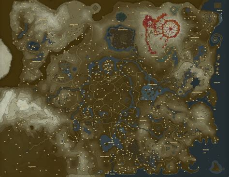 Breath of the Wild Korok Seeds Map - a great map showing the locations ...