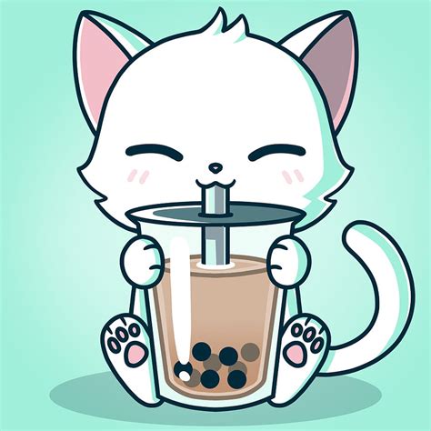 Milk Cat Cute Kawaii Boba Tea, cute boba HD phone wallpaper | Pxfuel