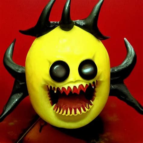 Lemon Demon, a yellow lemon with black eyes, sharp | Stable Diffusion | OpenArt