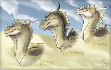 Burn, Blister, and Blaze - in Deepclaw Vision I had a hard time visualizing these three while ...