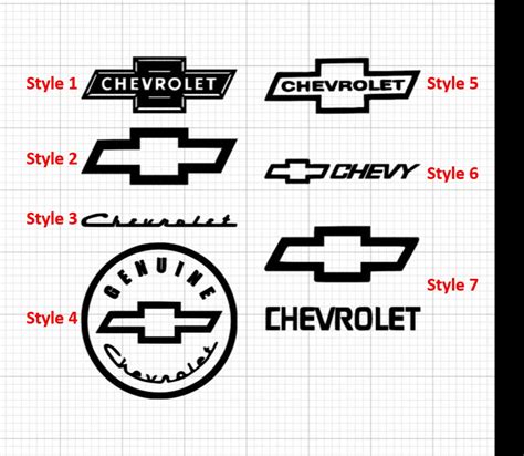 Chevy Logo Vinyl Decal/stickers-multiple Designs - Etsy Israel