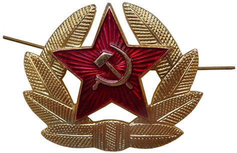 Soviet Army soldier hat insignia