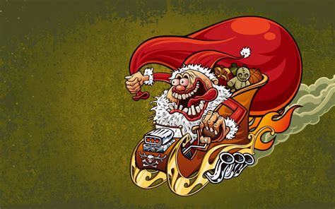 Crazy Santa Claus | HD Cartoons Wallpapers