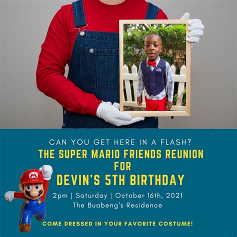 DIY Mario-themed party decor and food