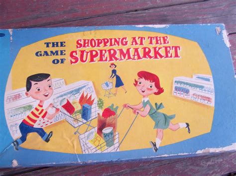 Vintage Supermarket Shopping Board Game | Etsy | Board games, Supermarket, Vintage board games