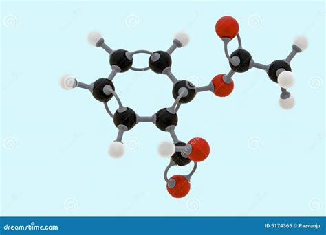 Aspirin Molecular Structure Stock Image | CartoonDealer.com #5174365