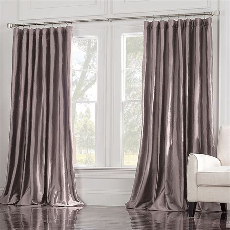 Valeron Estate 95" Silk Double Width Window Curtain Panel In Amethyst | Wide window curtains ...