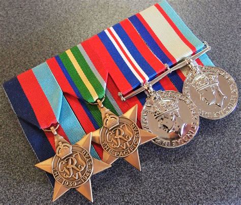 REPLICA WW2 PACIFIC CAMPAIGN MEDAL GROUP AUSTRALIA MOUNTED | JB Military Antiques