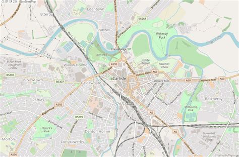 Carlisle Map Great Britain Latitude & Longitude: Free England Maps