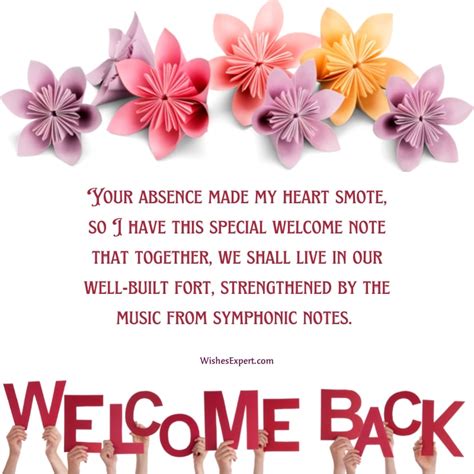 Welcome Back Home Messages