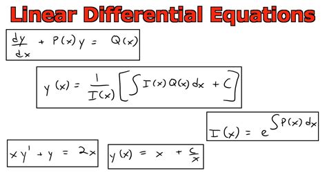 Linear Differential Equations - YouTube