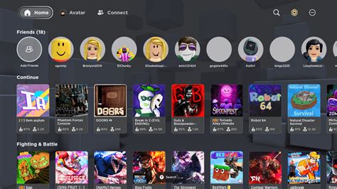 Roblox changed the main menu on the Xbox version : r/roblox