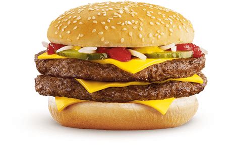 Double Quarter Pounder® | Fast food menu, Mcdonalds fast food, Food