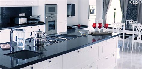 Sparkling Black Quartz Countertops - Black Quartz from MSI