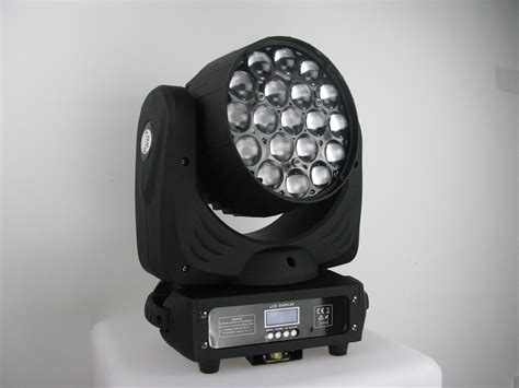 19*12W RGBW 4in1 Multi-Color Zoom LED Moving Head Beam LED Moving Head Light - Moving Head Light ...