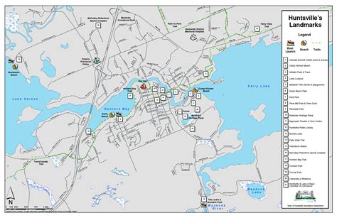 Map of Downtown Huntsville Muskoka — DOWNTOWN HUNTSVILLE BIA