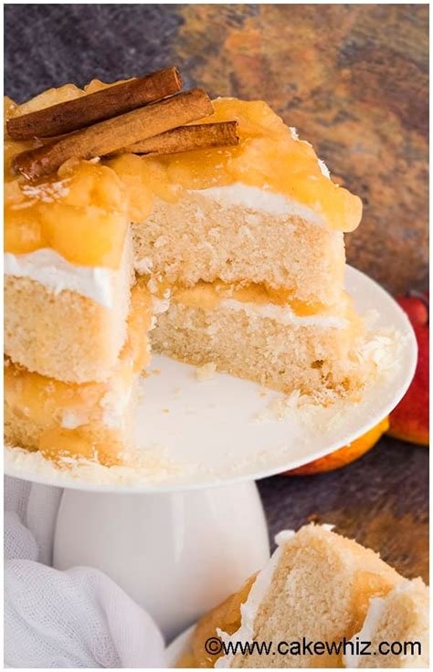 yellow cake mix and apple pie filling