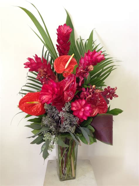 ginger, anthurium, tropical -Love in Bloom Florist, Key West