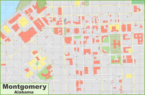 Montgomery downtown map