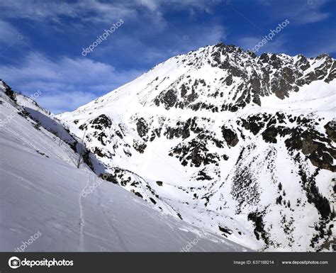 Beautiful Panorama Winter Tatry Mountains Five Lakes Valley Dolina ...