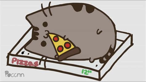 Cómo dibujar a Pusheen the cat PIZZA - YouTube