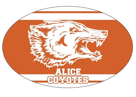 R and R Imports Inc Alice High School Coyotes Texas Sports Team Oval Car Fridge Magnet Magnets ...