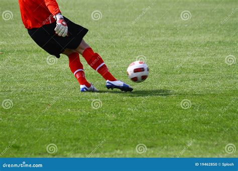 Soccer goal kick stock photo. Image of sport, shirt, competition - 19462850