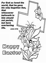 Happy Religious Easter Coloring Page  Free Printable Pages sketch template