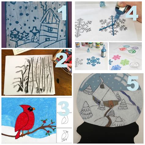 The Unlikely Homeschool: 20 Winter Art Projects for Kids