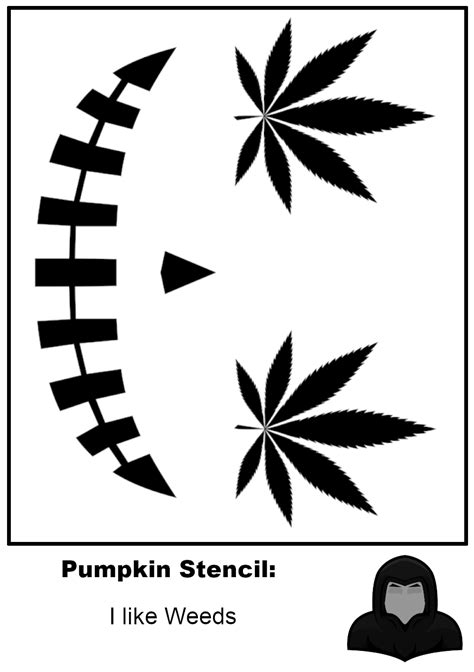 Halloween Stencil: Hallo-Weed by zirukurt01 on DeviantArt