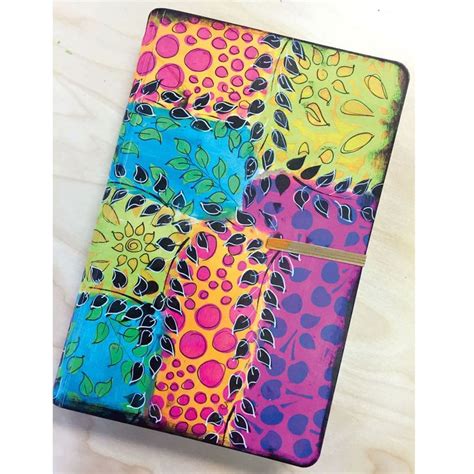 You'll have the most colorful, personalized journal when you make this Dylusions Color Blocked ...