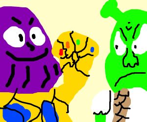 Shrek vs. Thanos - Drawception